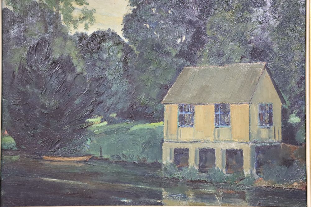 Father Martin Haigh 1922-2015 (Benedictine monk), Boathouse on the River Avon